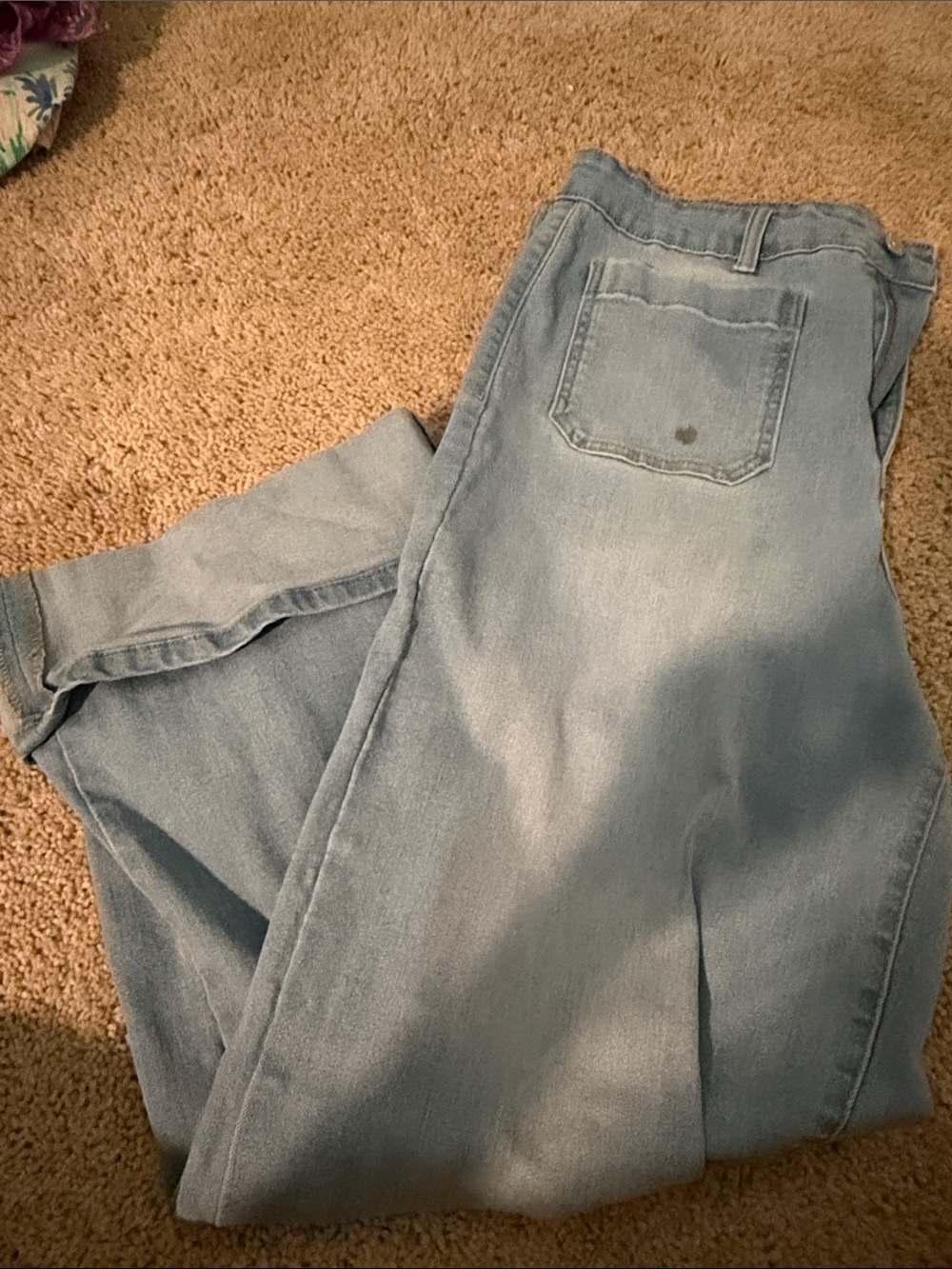 crown & ivy Light Blue Wide Leg Jeans